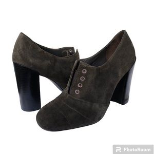 Tory Burch Pumps Stella Oxford Smoke Suede Leather